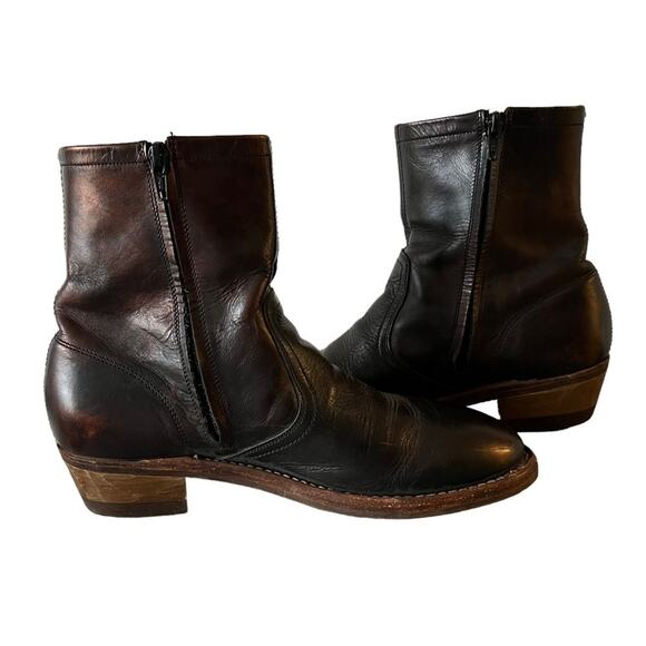 Maison Margiela Replica 70’s Tight High Ankle Campus Leather Boots Size … - Picture 11 of 12